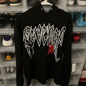 "REVENGE" Spider Hoodie Mens Medium